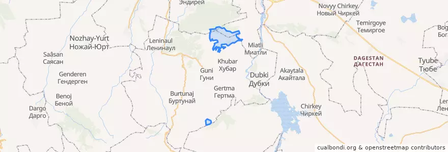 Mapa de ubicacion de сельское поселение Село Инчха.