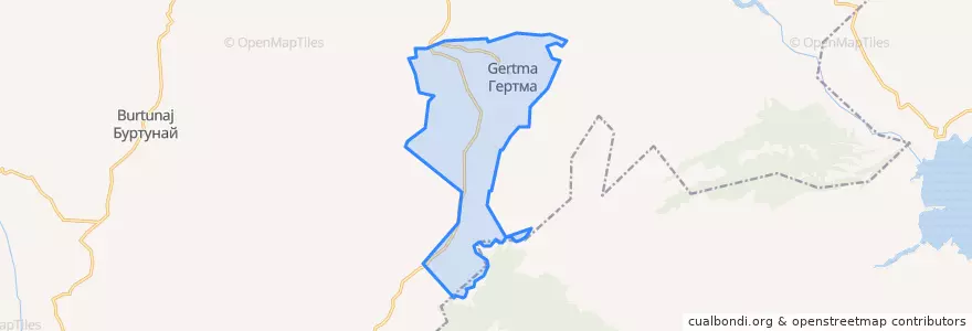 Mapa de ubicacion de сельское поселение Село Гертма.