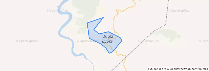 Mapa de ubicacion de городское поселение Дубки.
