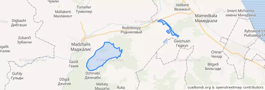 Mapa de ubicacion de сельсовет Карацанский.