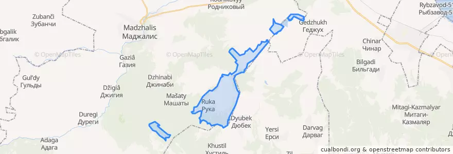 Mapa de ubicacion de сельсовет Джавгатский.