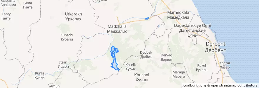 Mapa de ubicacion de сельсовет Варситский.