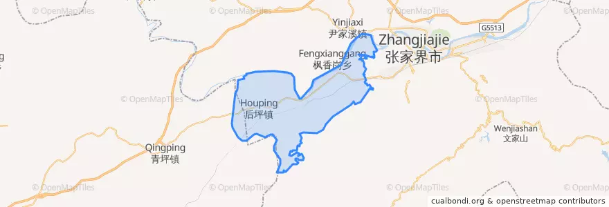 Mapa de ubicacion de 后坪街道.