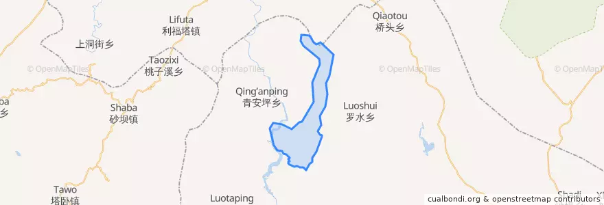 Mapa de ubicacion de 猪石头林场.