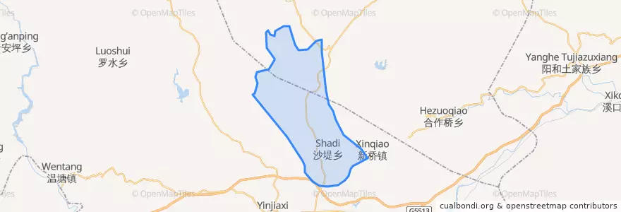 Mapa de ubicacion de 沙堤街道.