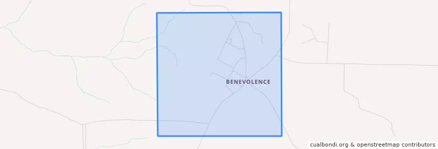 Mapa de ubicacion de Benevolence.