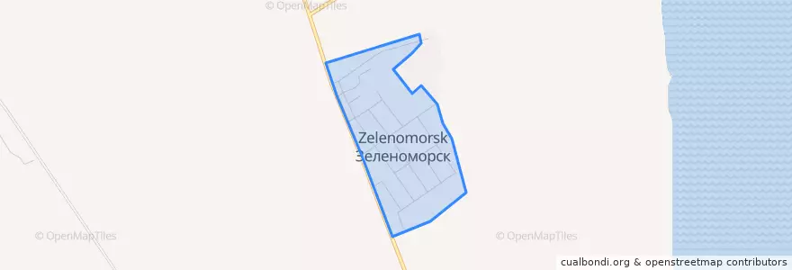 Mapa de ubicacion de сельское поселение Село Зеленоморск.