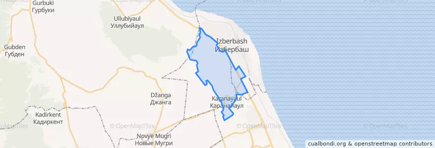 Mapa de ubicacion de сельское поселение Село Каранайаул.