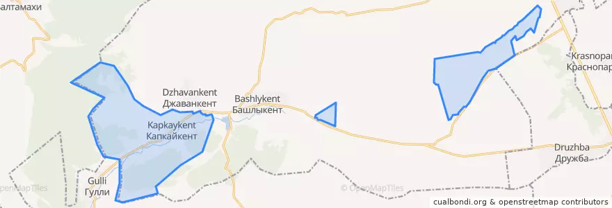 Mapa de ubicacion de сельское поселение Село Капкайкент.