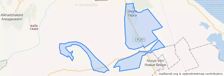 Mapa de ubicacion de сельское поселение Село Герга.