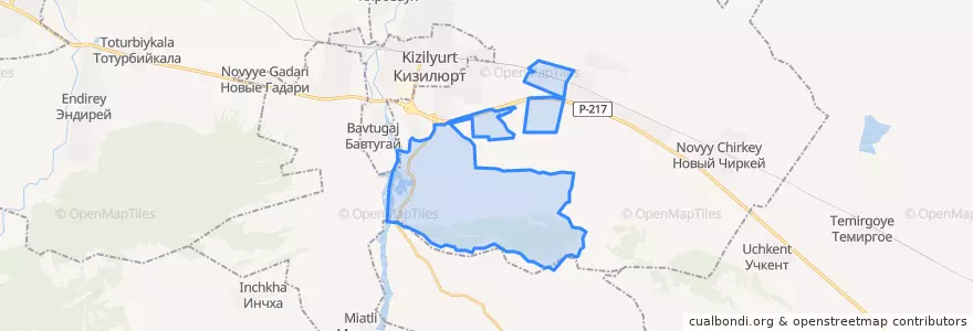 Mapa de ubicacion de сельское поселение Село Гельбах.