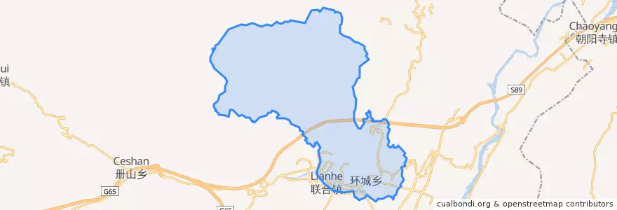 Mapa de ubicacion de Chengdong Subdistrict.