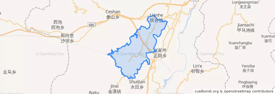 Mapa de ubicacion de 城南街道.