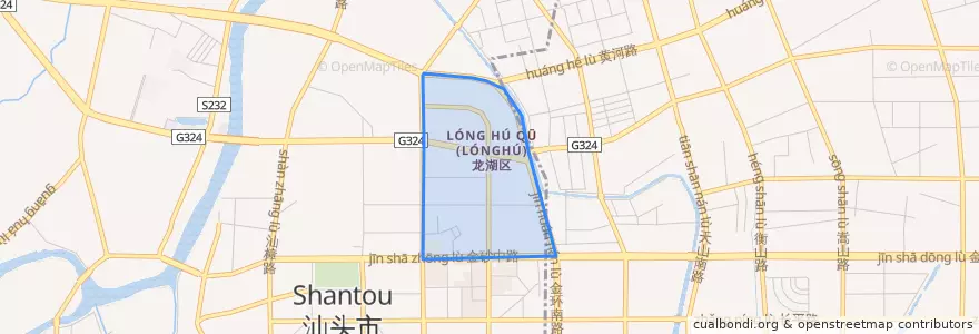 Mapa de ubicacion de 金厦街道.