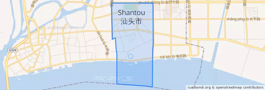 Mapa de ubicacion de 石炮台街道.