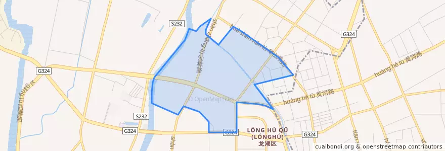 Mapa de ubicacion de Dongdun Subdistrict.