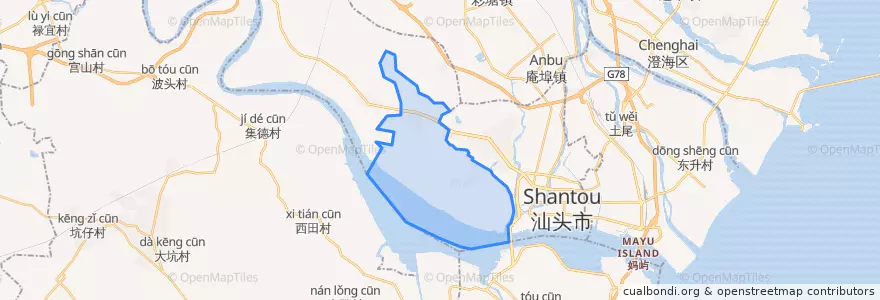 Mapa de ubicacion de 鮀莲街道.