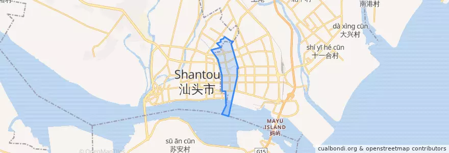 Mapa de ubicacion de 金霞街道.