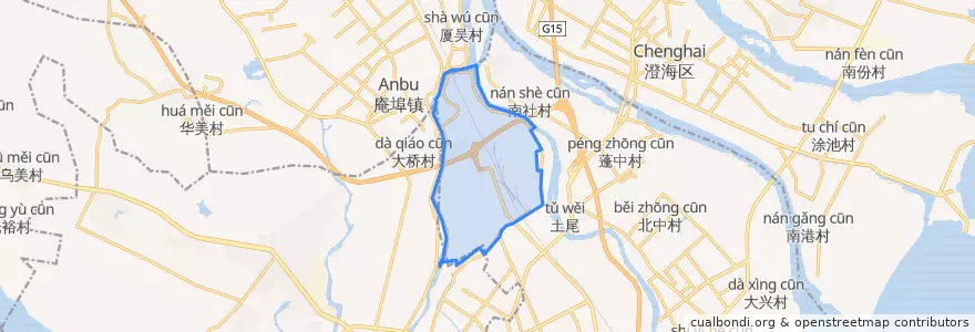 Mapa de ubicacion de 鸥汀街道.