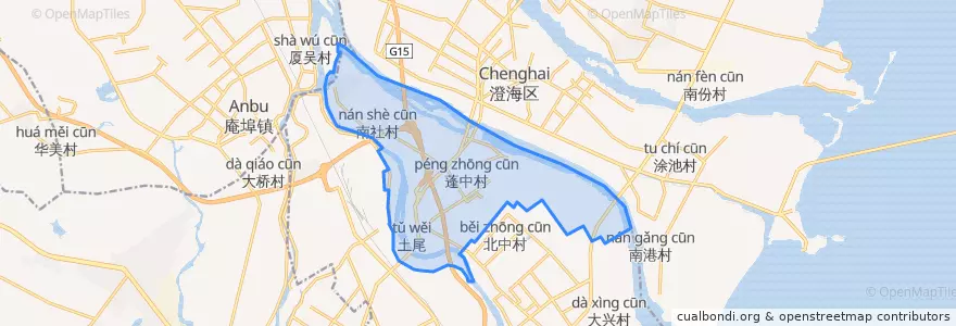 Mapa de ubicacion de 外砂镇.
