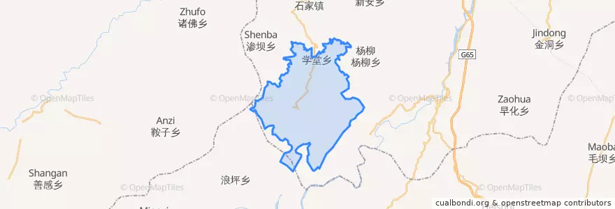 Mapa de ubicacion de 鹅池镇.