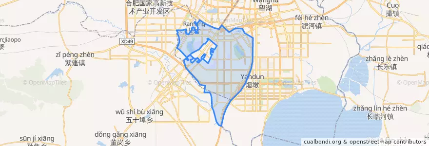 Mapa de ubicacion de 合肥经济技术开发区.
