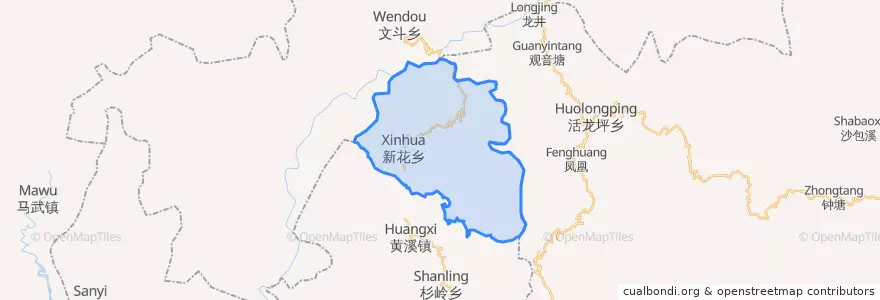 Mapa de ubicacion de 黎水镇.