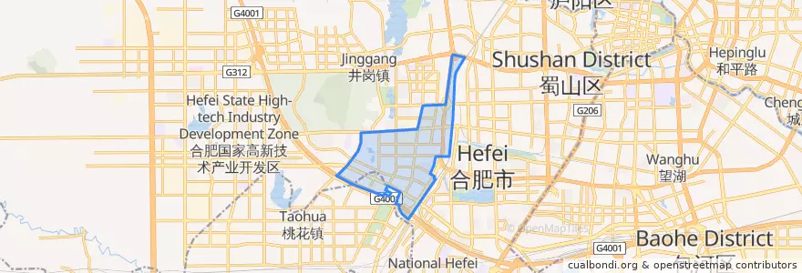 Mapa de ubicacion de 兴园社区.