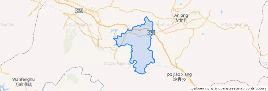 Mapa de ubicacion de 木咱镇.