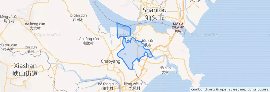 Mapa de ubicacion de 河浦街道.