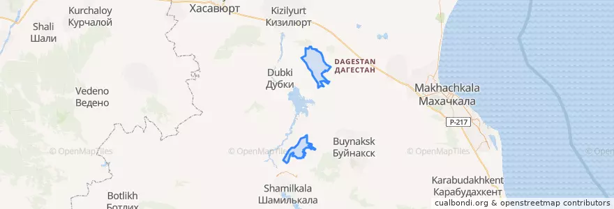 Mapa de ubicacion de сельсовет Верхне-Каранаевский.