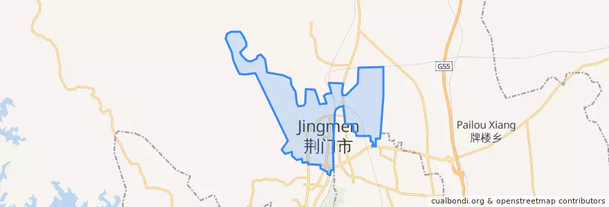 Mapa de ubicacion de 泉口街道.