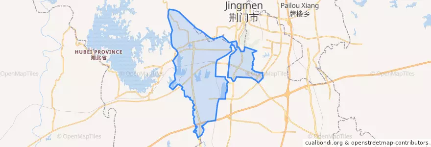 Mapa de ubicacion de 掇刀街道.