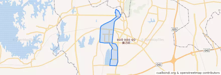 Mapa de ubicacion de 双喜街道.