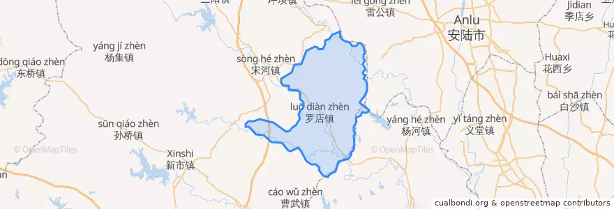 Mapa de ubicacion de 罗店镇.
