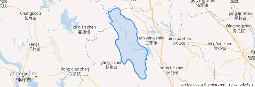 Mapa de ubicacion de 绿林镇.
