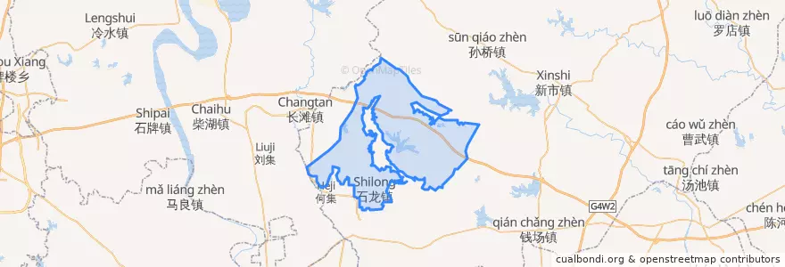Mapa de ubicacion de 石龙镇.