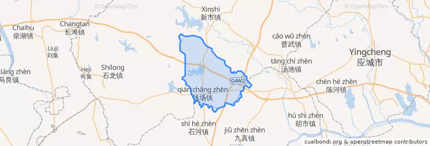 Mapa de ubicacion de 钱场镇.