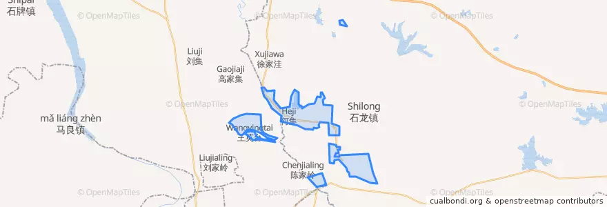 Mapa de ubicacion de 何集办事处.