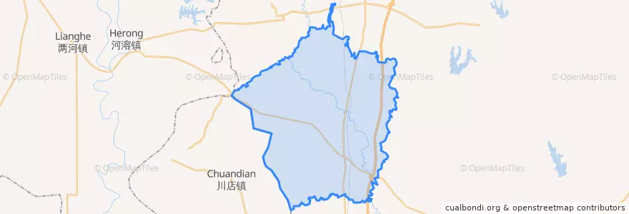 Mapa de ubicacion de 十里铺镇.