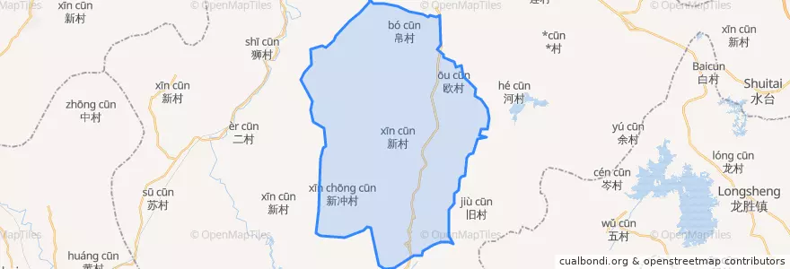 Mapa de ubicacion de 六祖镇.