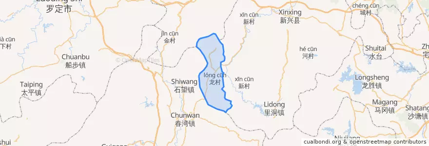 Mapa de ubicacion de 天堂镇.