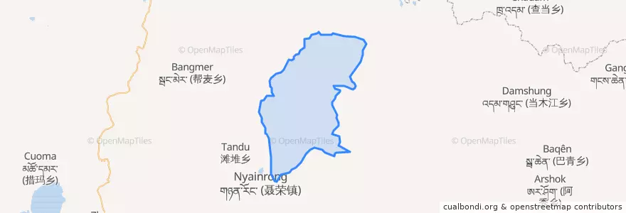 Mapa de ubicacion de 桑荣乡.