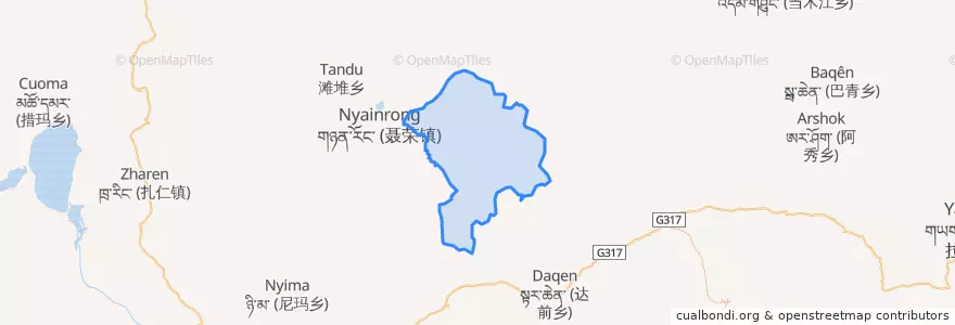 Mapa de ubicacion de 下曲乡.