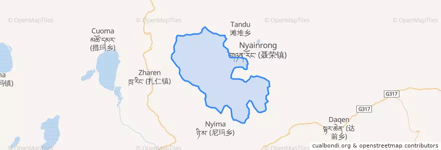 Mapa de ubicacion de 色庆乡.