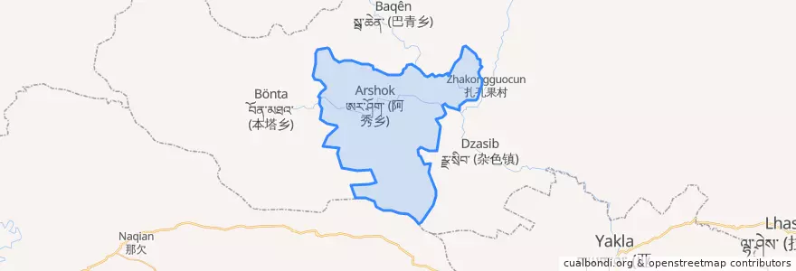 Mapa de ubicacion de 阿秀乡.