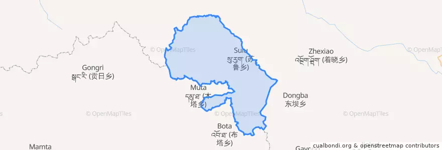 Mapa de ubicacion de 苏鲁乡.