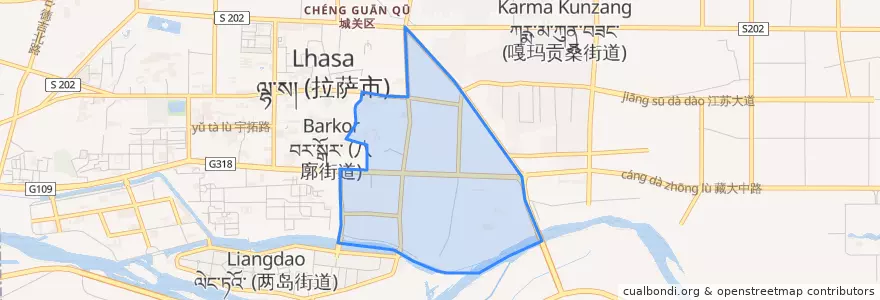 Mapa de ubicacion de 吉日街道.