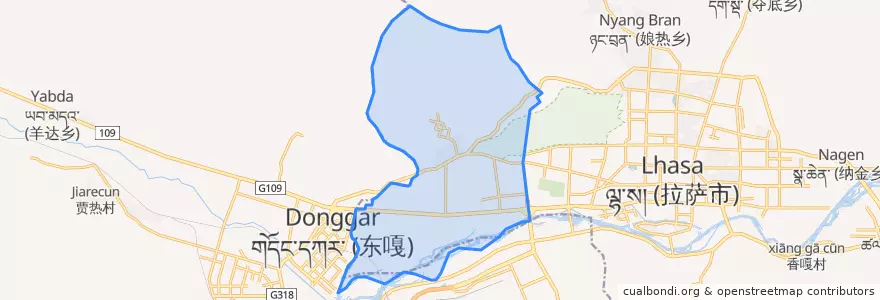 Mapa de ubicacion de 金珠西路街道.