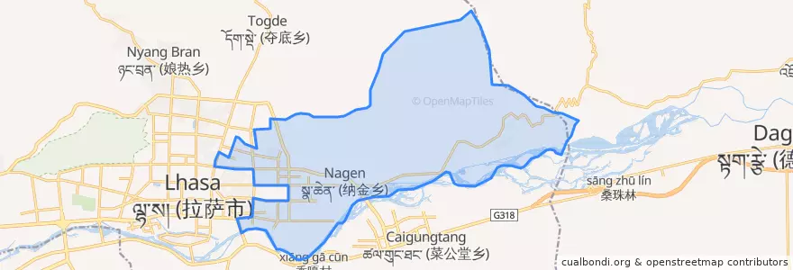 Mapa de ubicacion de 纳金乡.